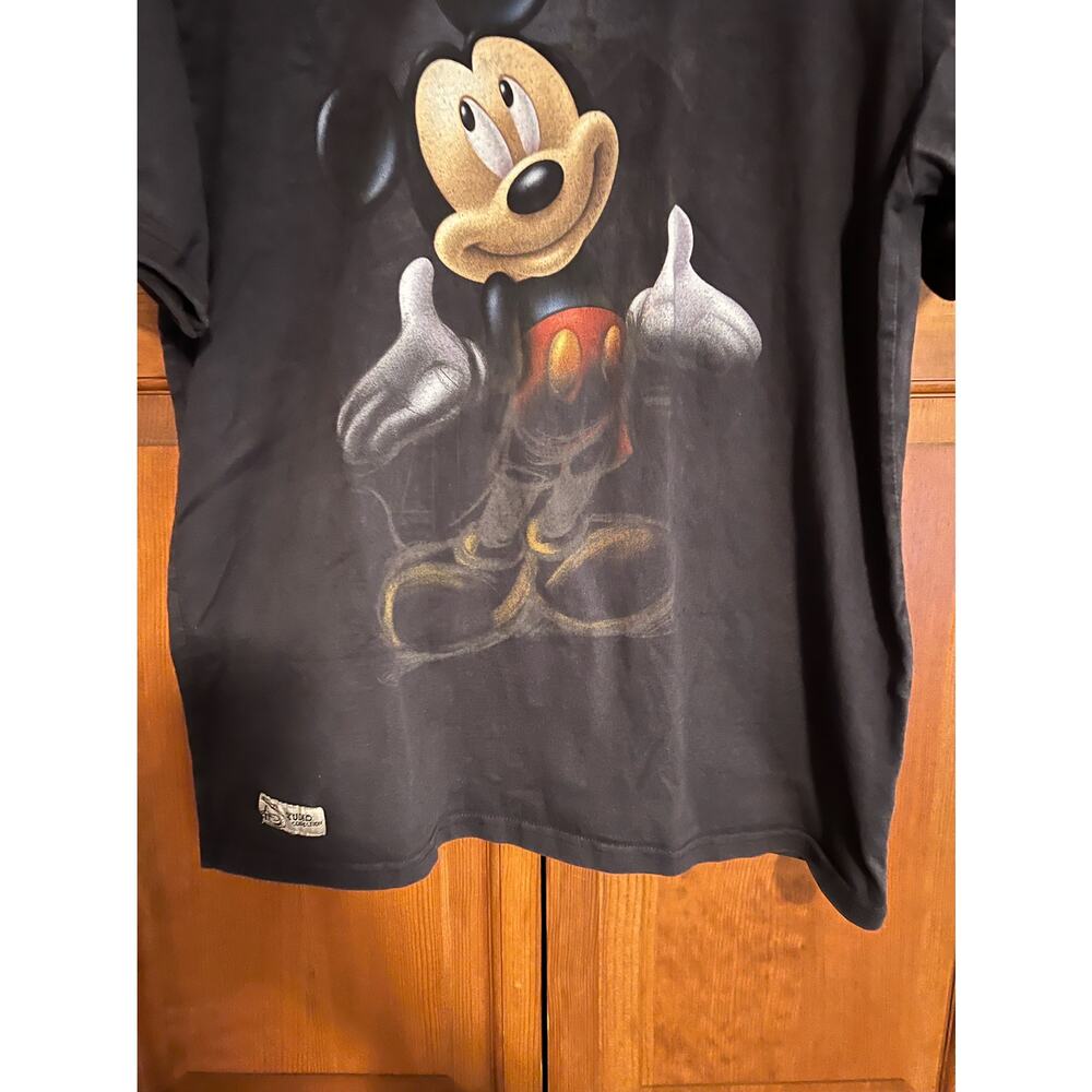 Disney Men's Mickey Mouse Crewneck T-Shirt Short Sleeve Dark Gray Size Large - Picture 6 of 10